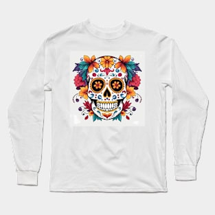 Day of the Dead Sugar Skull 13 Long Sleeve T-Shirt